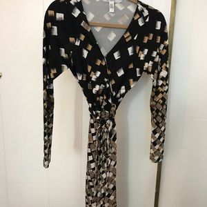 Classic dvf wrap dress.